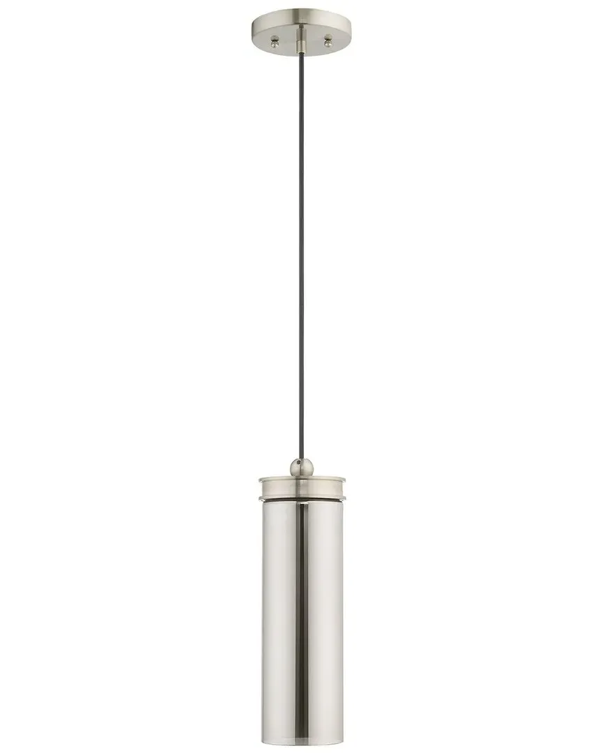 Art Glass Mini Pendant Light - Brushed Nickel image