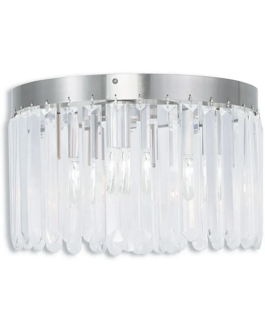 Ashton 4-Light Ceiling Mount - Brushed Nickel, Steel