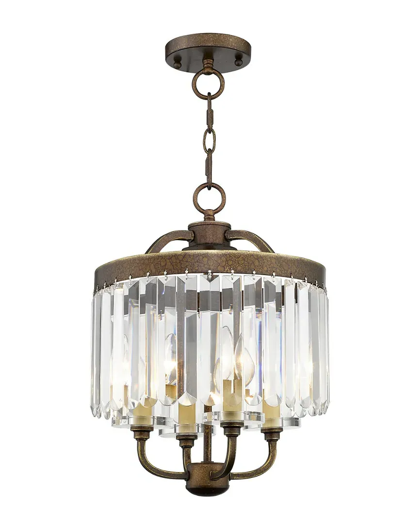 Ashton 4-Light Mini Chandelier - Palatial Bronze, Steel
