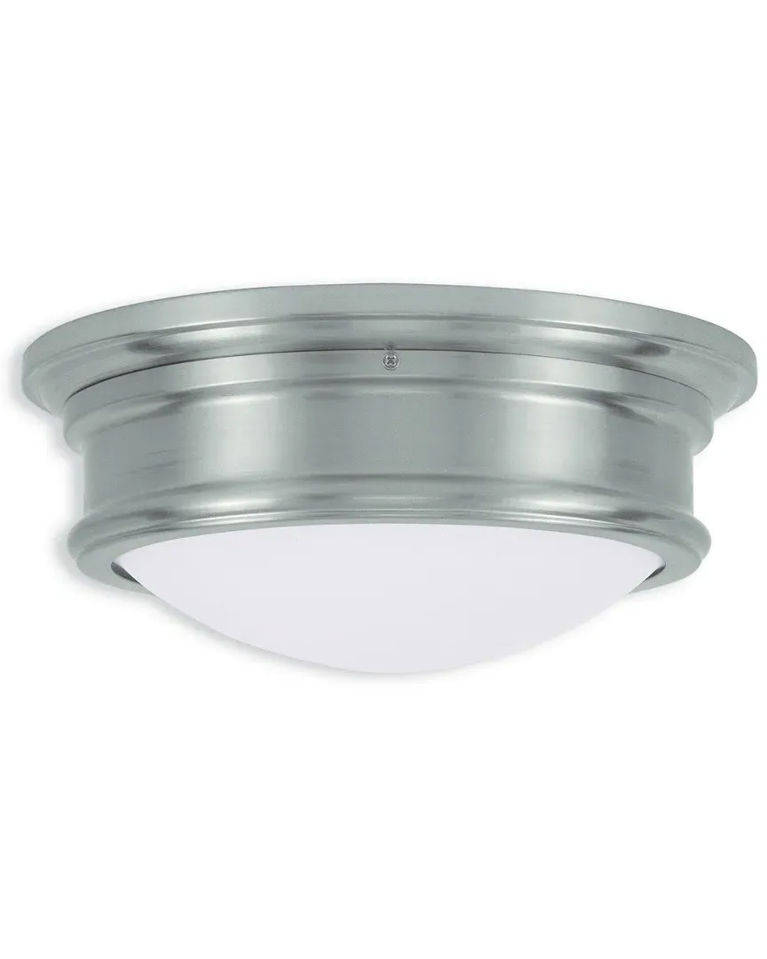 Astor 2-Light Ceiling Mount - Brushed Nickel, Steel