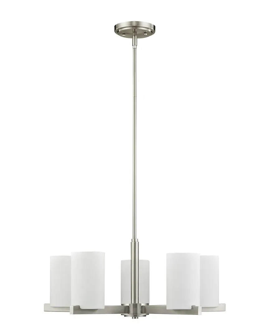Astoria 5-Light Chandelier - Brushed Nickel, Steel