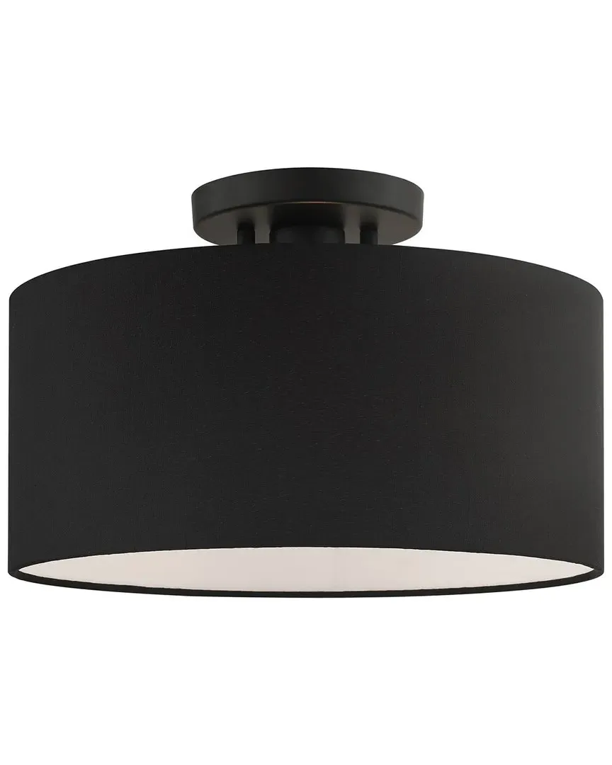 Bainbridge 1 Light Semi-Flush Ceiling Light - Black image