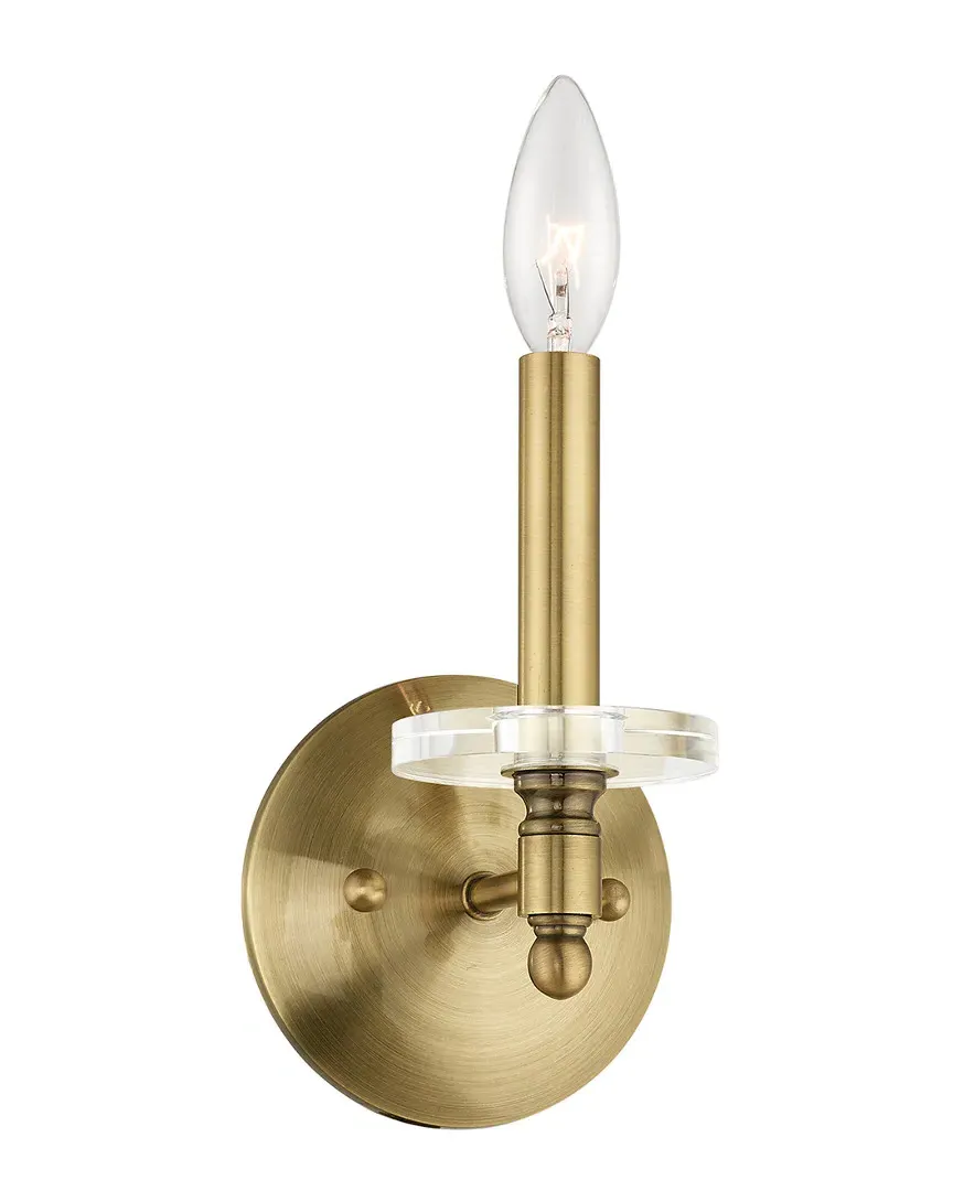 Bancroft 1 Light Wall Sconce - Antique Brass, Steel image