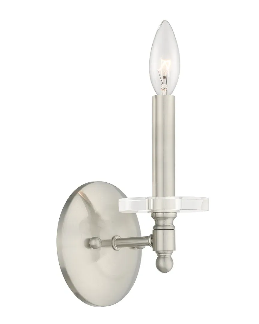 Bancroft 1 Light Wall Sconce - Brushed Nickel, Steel