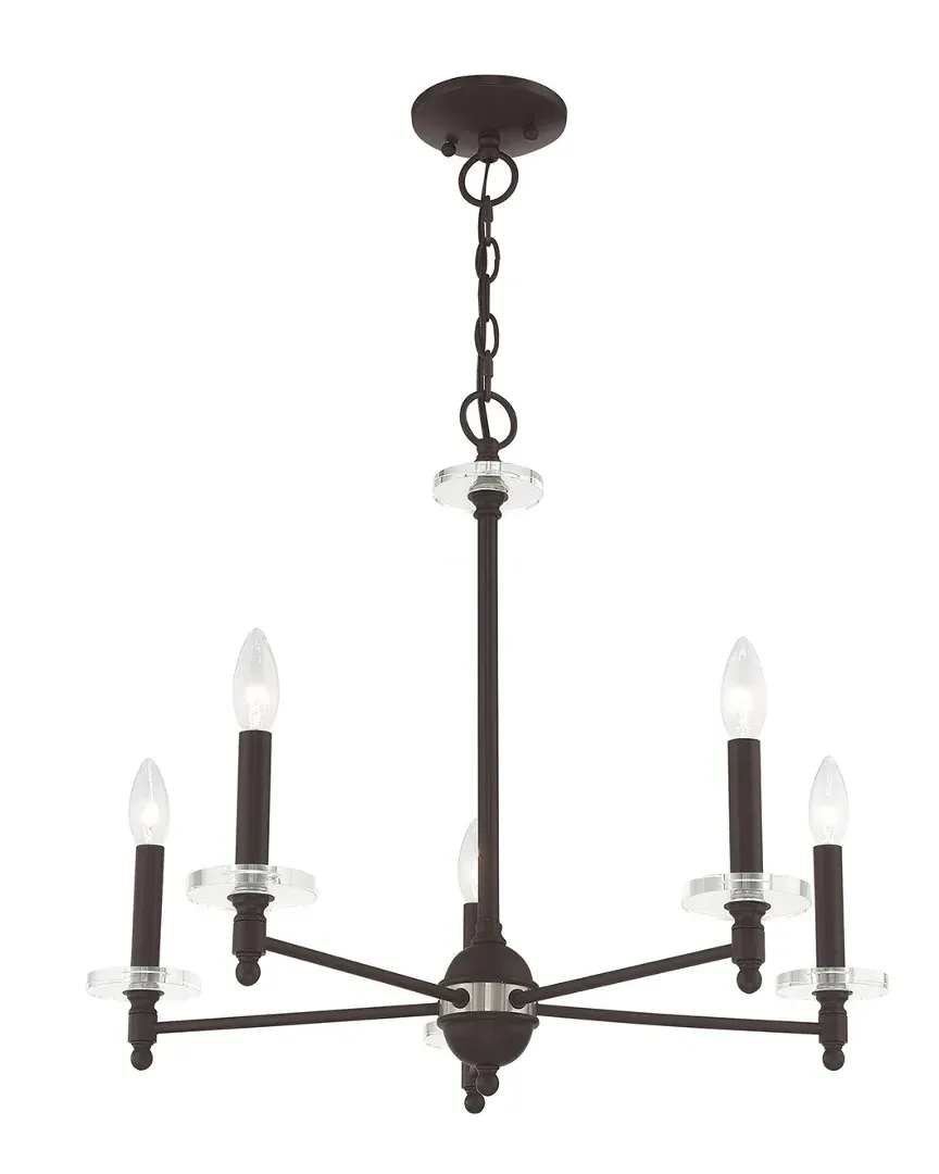 Bancroft 5 Light Chandelier - Bronze image