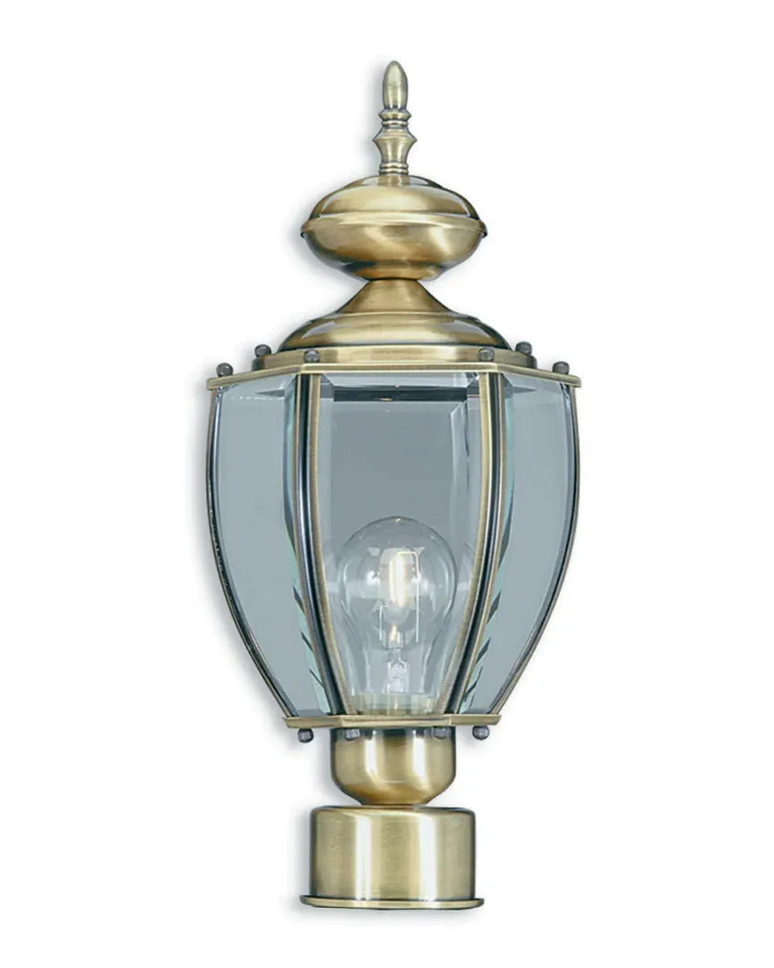 Basics 1-Light Post-Top Lantern - Antique Brass image