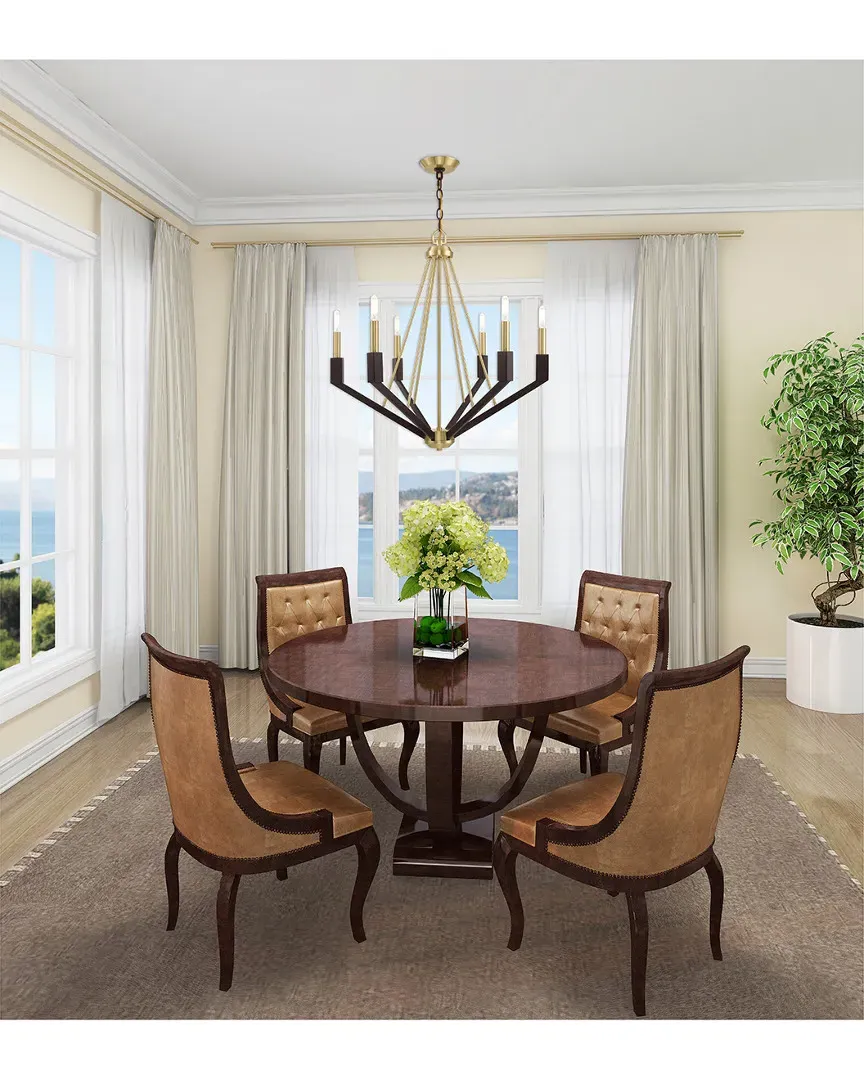 Beckett 6-Light Chandelier - Satin Brass, Steel