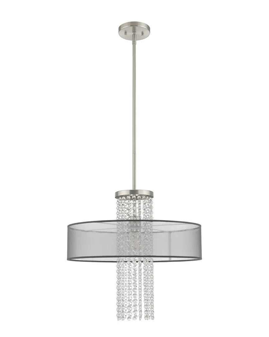 Bella Vista Pendant Chandelier - Brushed Nickel, Steel