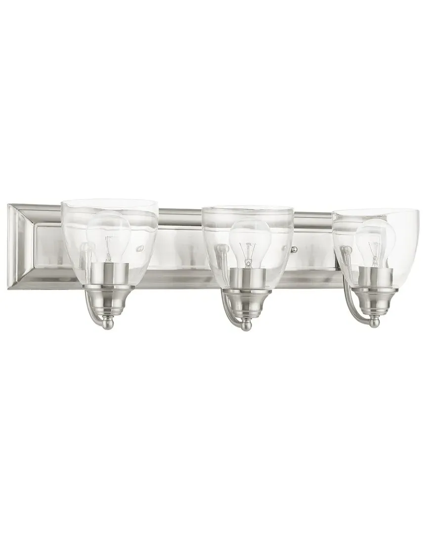 Birmingham 3-Light Vanity Sconce - Brushed Nickel, Steel image