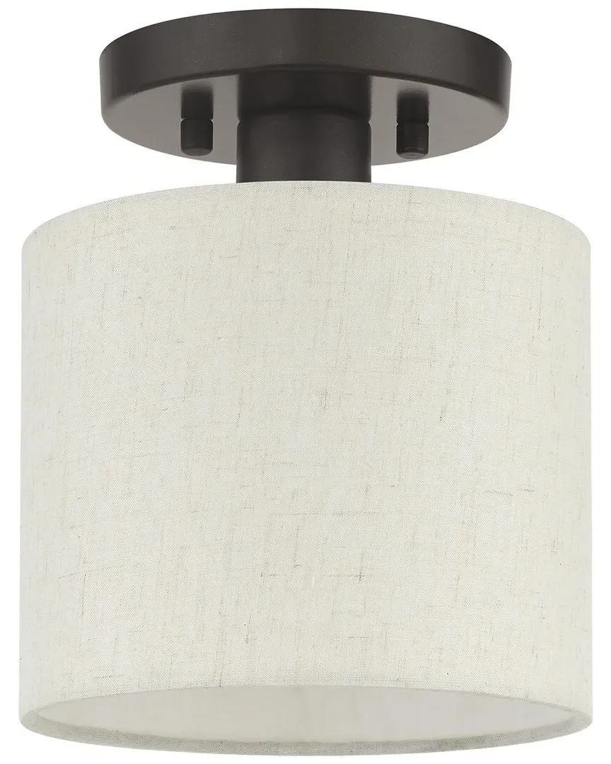 Blossom 1-Light Semi Flush - English Bronze