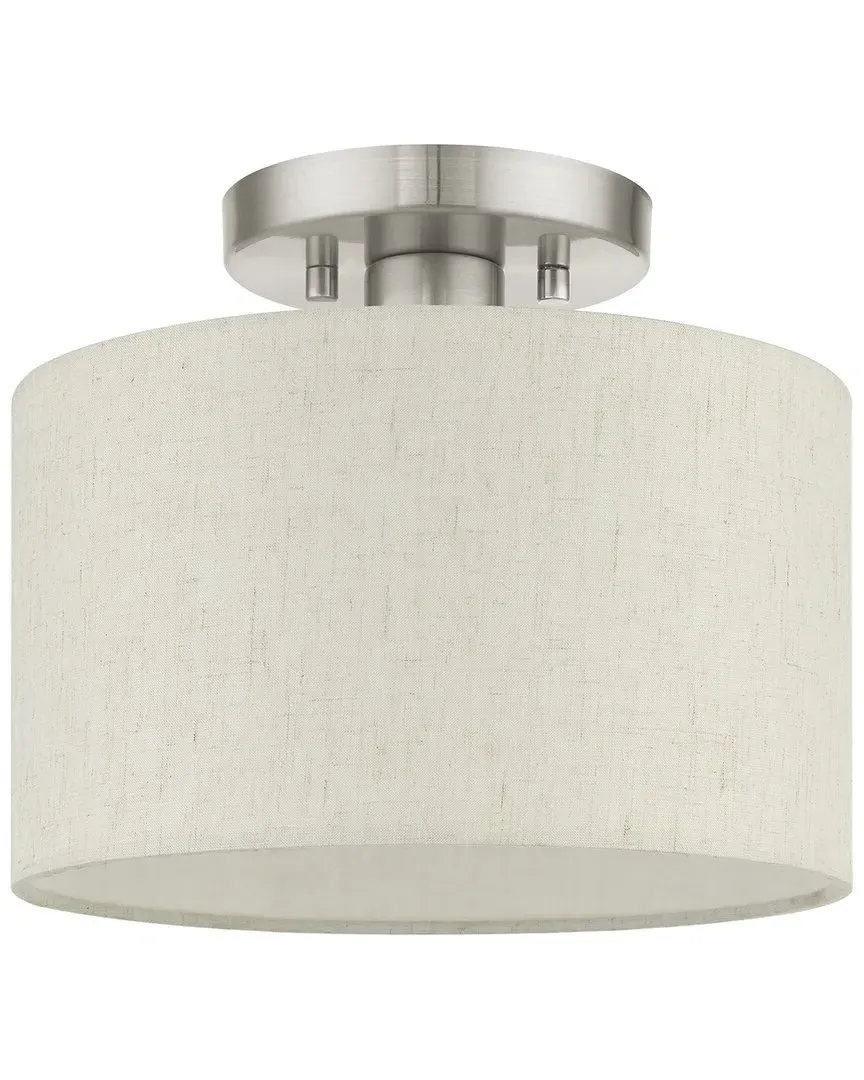 Blossom 1-Light Semi Flush Mount - Brushed Nickel