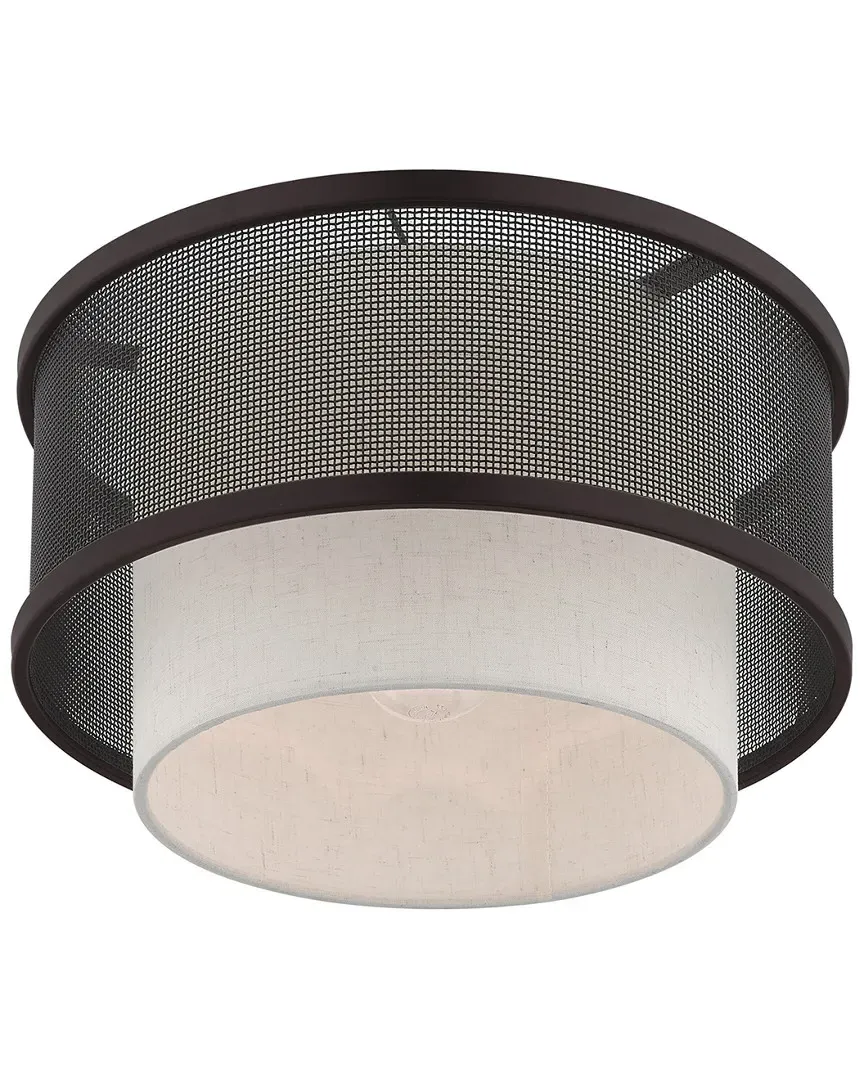 Braddock 1 Light Ceiling Mount - Bronze, Steel