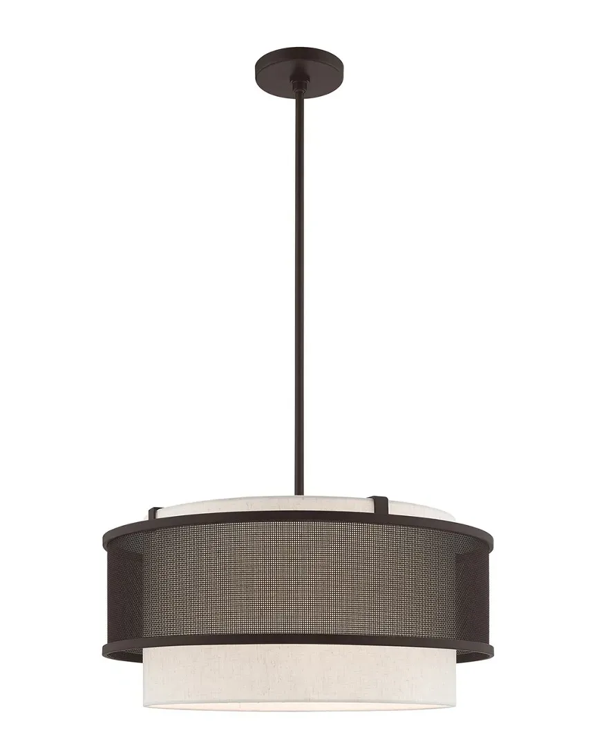 Braddock 4-Light Pendant Chandelier - Bronze, Steel