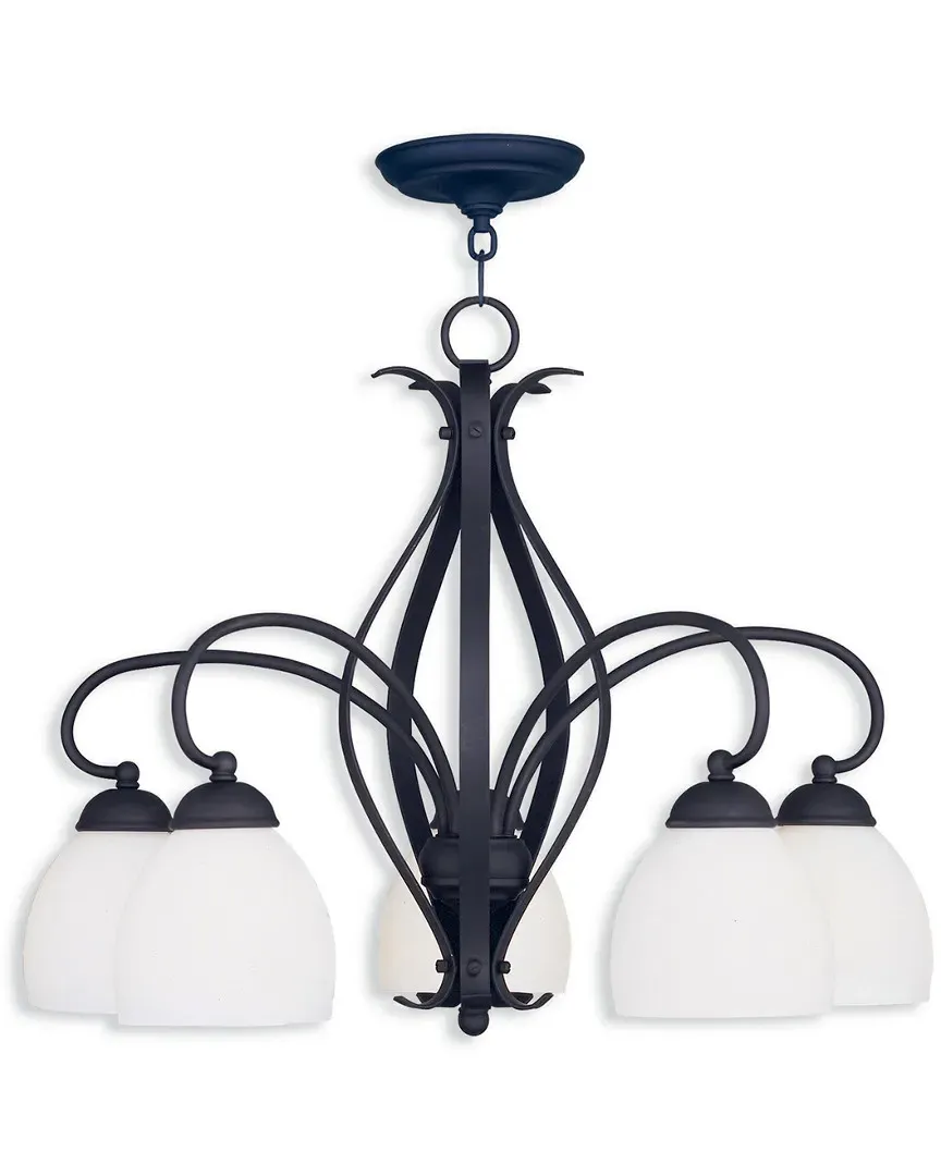 Brookside 5-Light Chandelier - Black, Steel