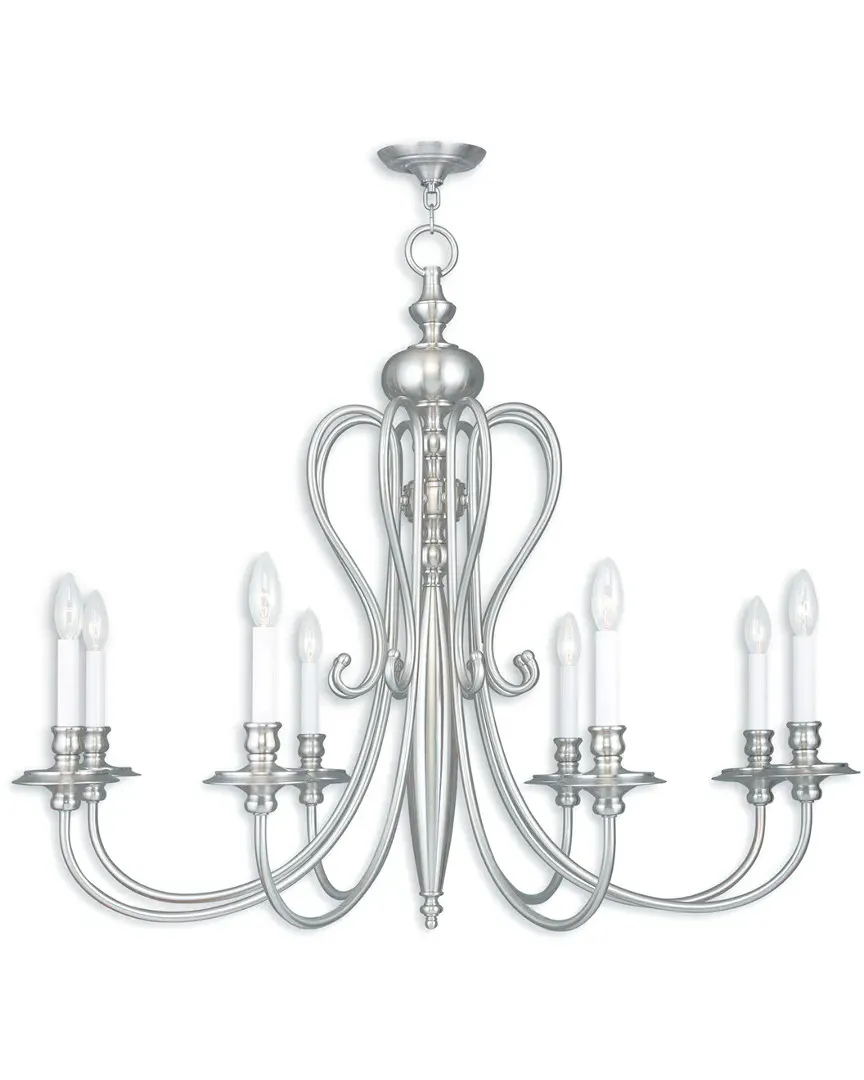 Caldwell 8-Light Chandelier - Brushed Nickel, Steel image