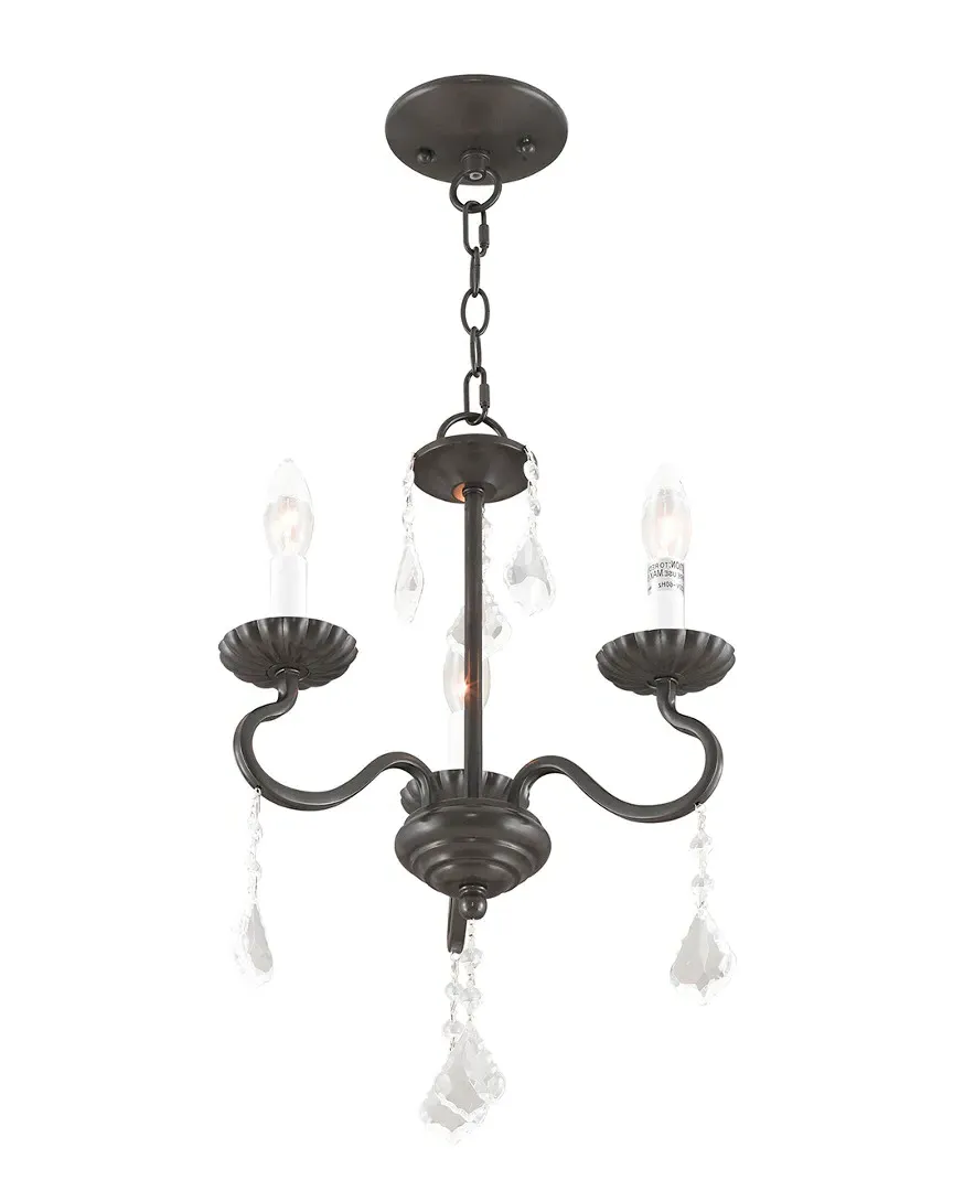 Callisto 3-Light Mini Chandelier - English Bronze image