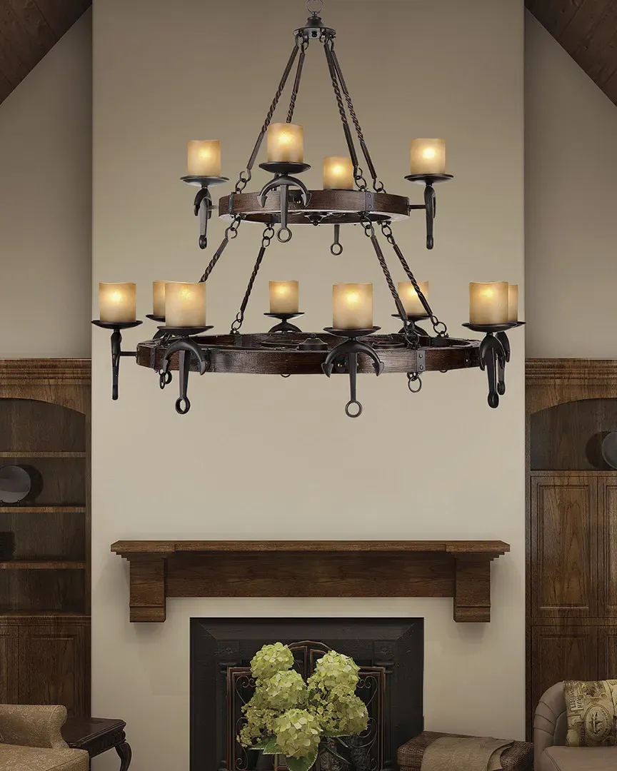 Cape May 12-Light Chandelier - Olde Bronze