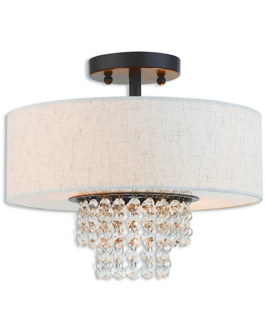 Carlisle 2-Light Semi Flush Mount - English Bronze, Steel image