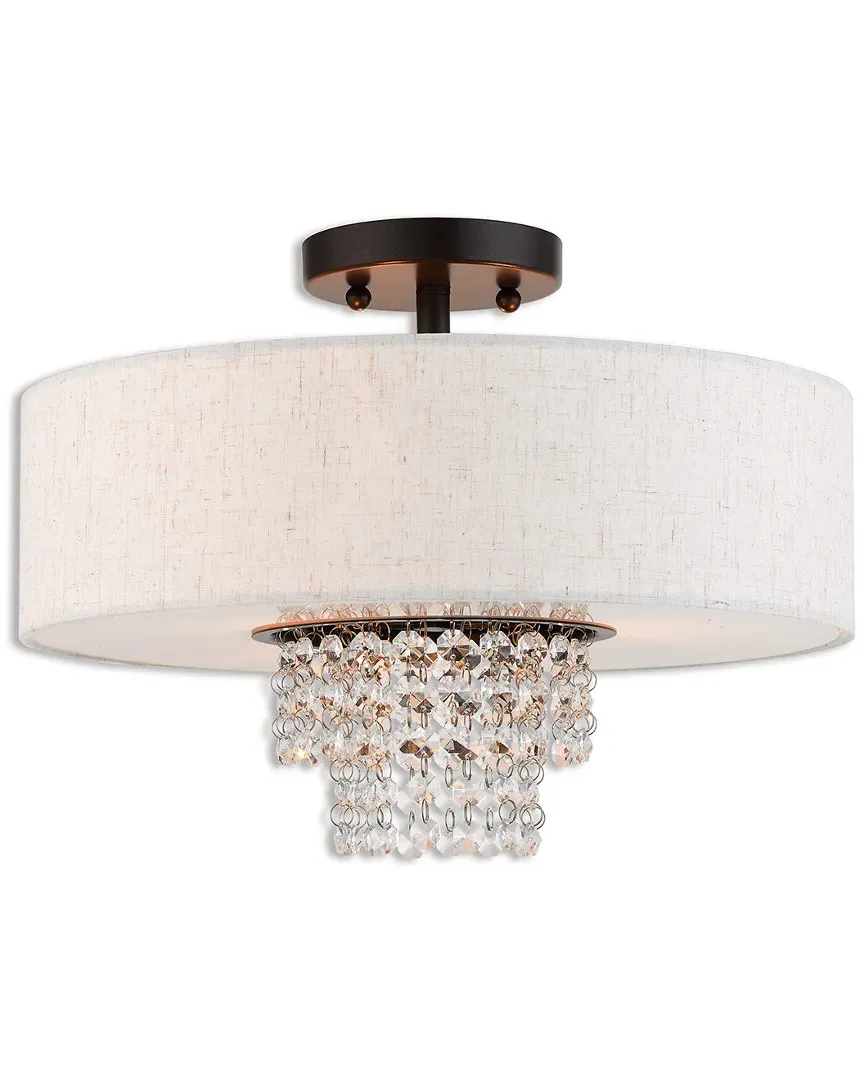 Carlisle 3 Light Ceiling Mount - English Bronze, Steel image