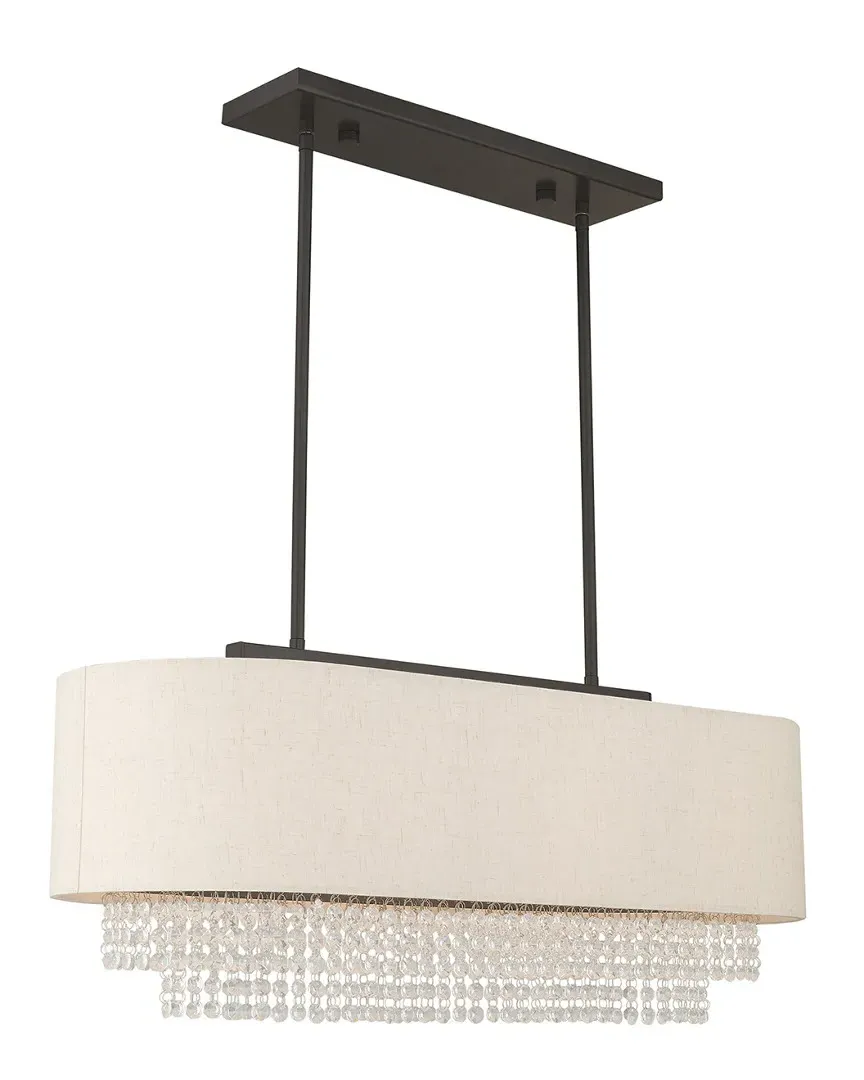 Carlisle 3 Light Linear Chandelier - English Bronze, Steel