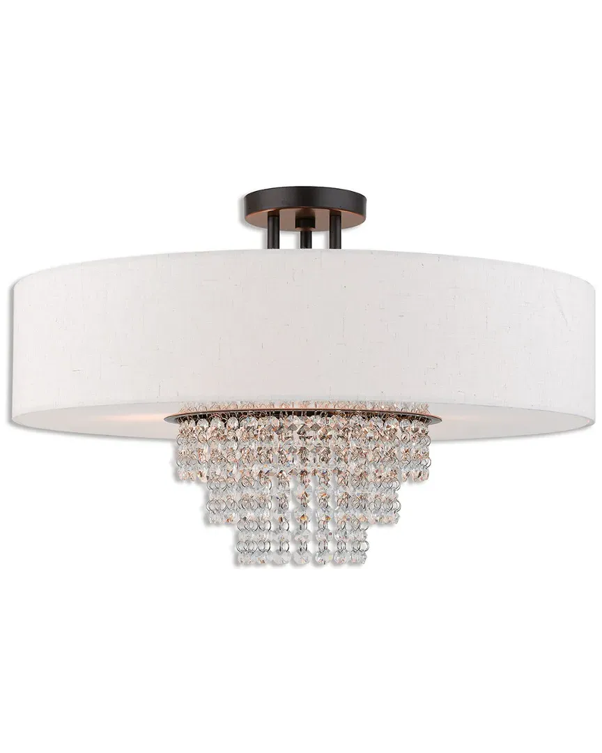 Carlisle 5-Light Ceiling Mount - English Bronze, Steel image