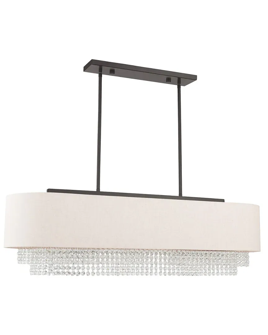 Carlisle 5-Light Linear Chandelier - English Bronze, Steel