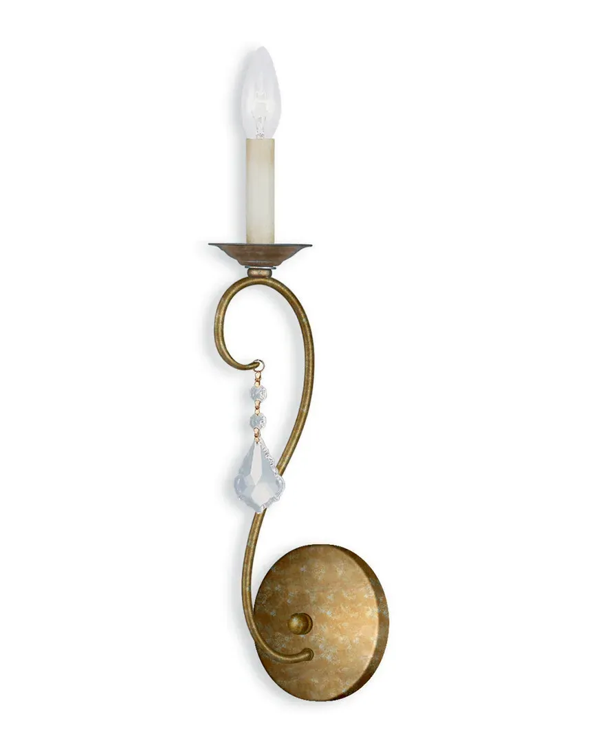 Chesterfield 1-Light Wall Sconce - Antique Gold Leaf, Steel image