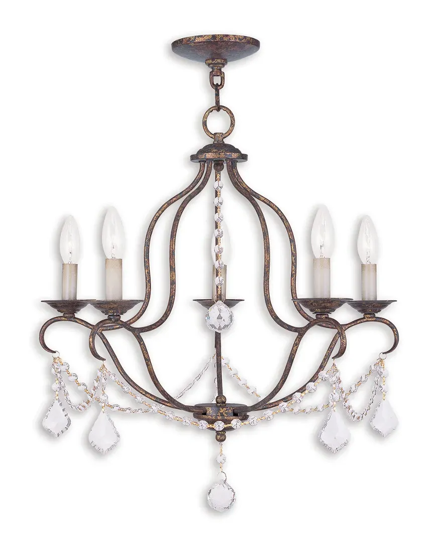 Chesterfield 5-Light Chandelier - Venetian Golden Bronze