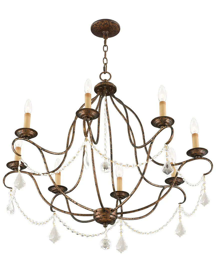 Chesterfield 8-Light Chandelier - Venetian Golden Bronze, Steel