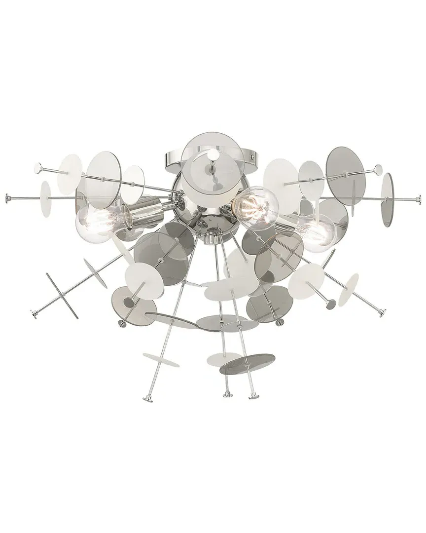 Circulo 4 Light Ceiling Mount - Polished Chrome image