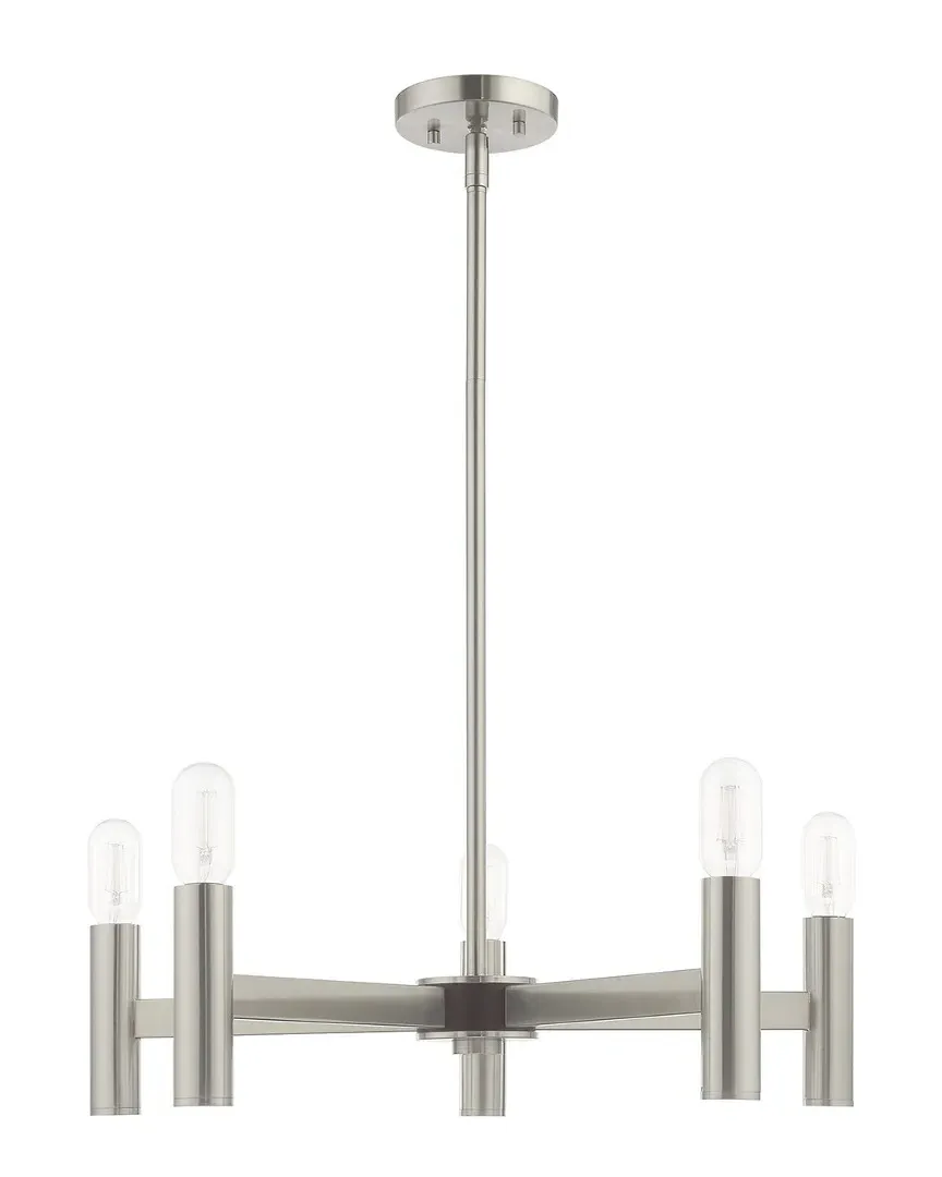 Copenhagen 5 Light Chandelier - Brushed Nickel, Steel