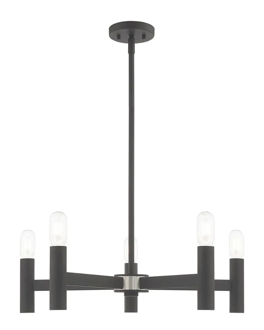 Copenhagen 5 Light Chandelier - Scandinavian Gray, Steel