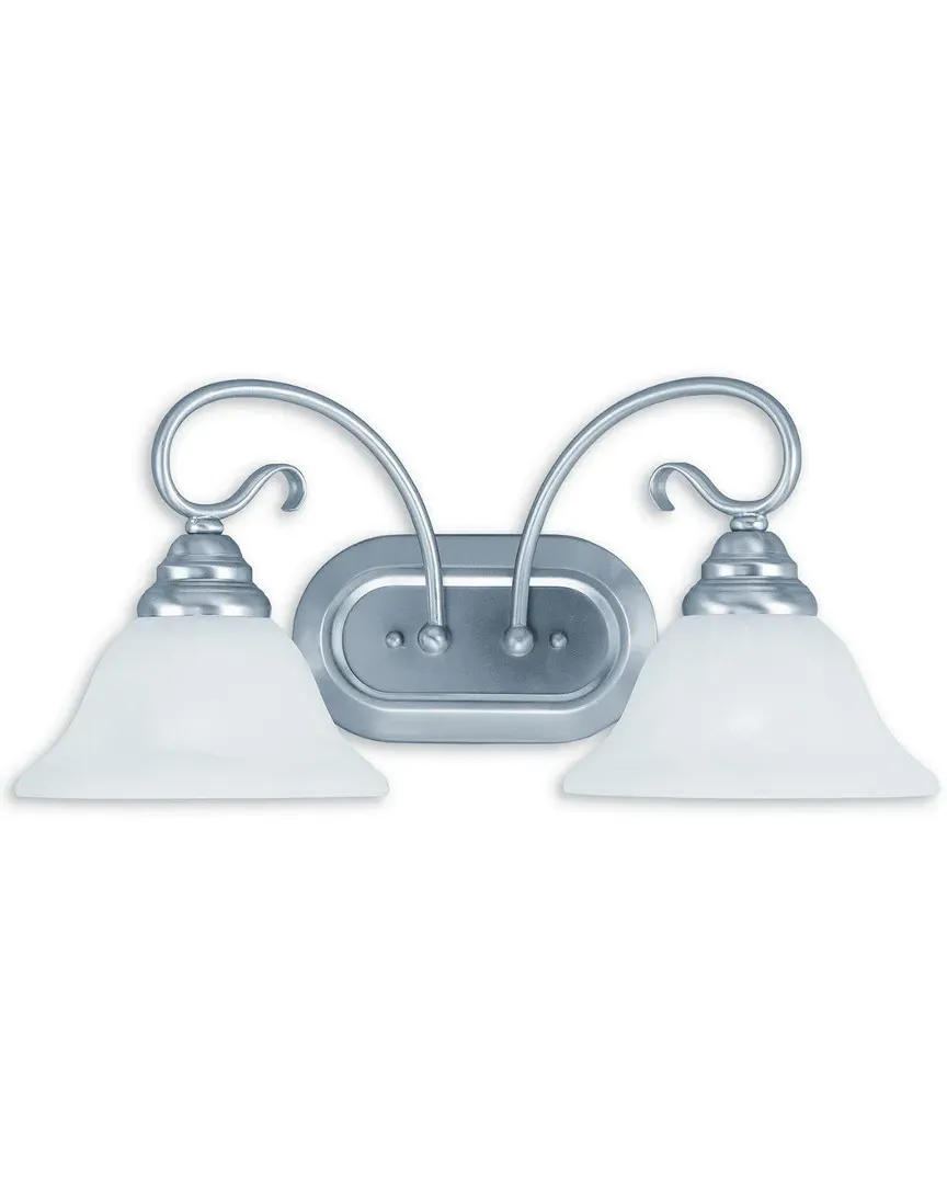 Coronado 2-Light Bath Light - Brushed Nickel, Steel image