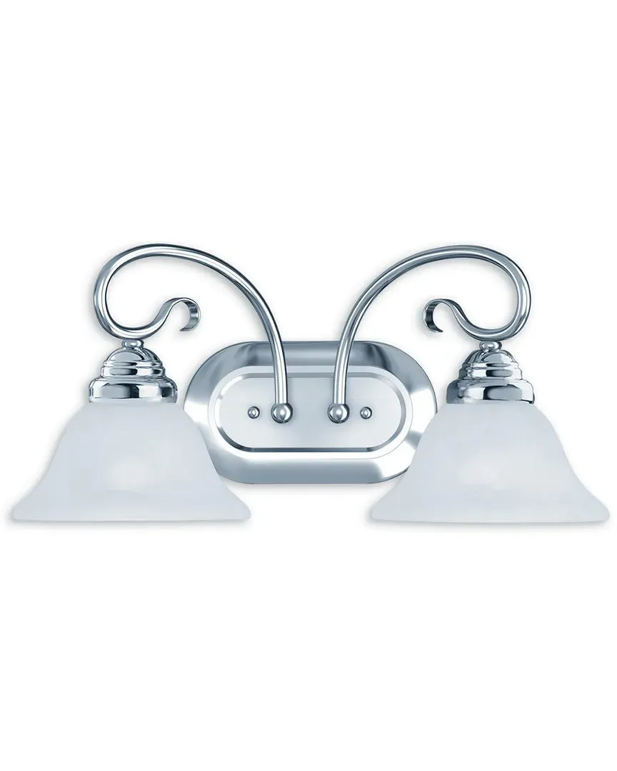 Coronado 2-Light Bath Light - Polished Chrome, Steel