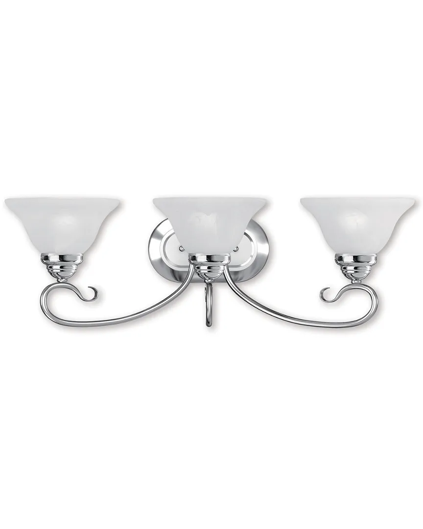 Coronado 3-Light Bath Light - Polished Chrome, Steel