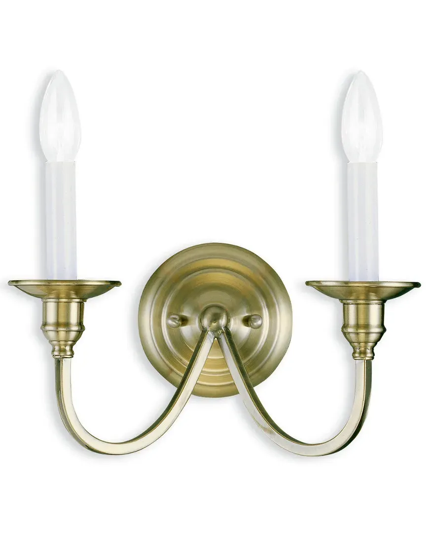 Cranford 2-Light Wall Sconce - Antique Brass, Steel image