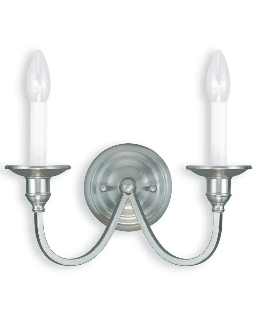 Cranford 2-Light Wall Sconce - Brushed Nickel, Steel