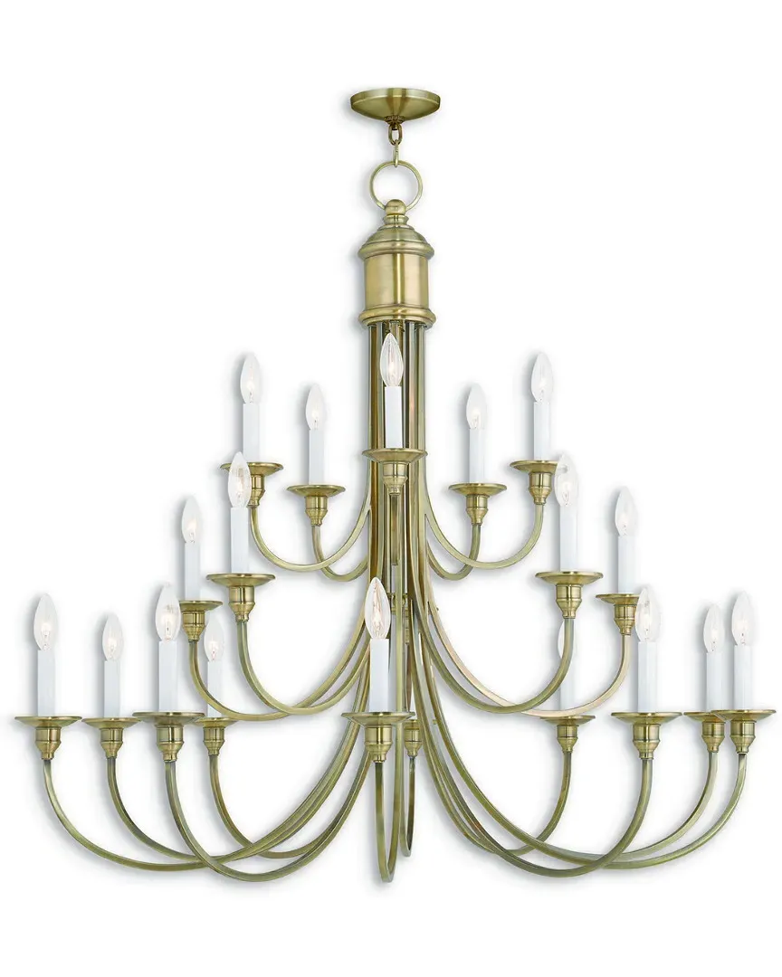 Cranford 20-Light Foyer Chandelier - Antique Brass, Steel image