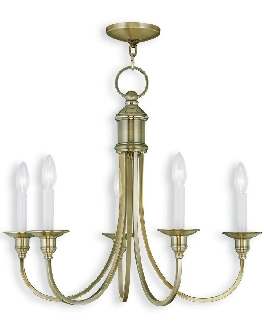 Cranford 5-Light Chandelier - Antique Brass, Steel image
