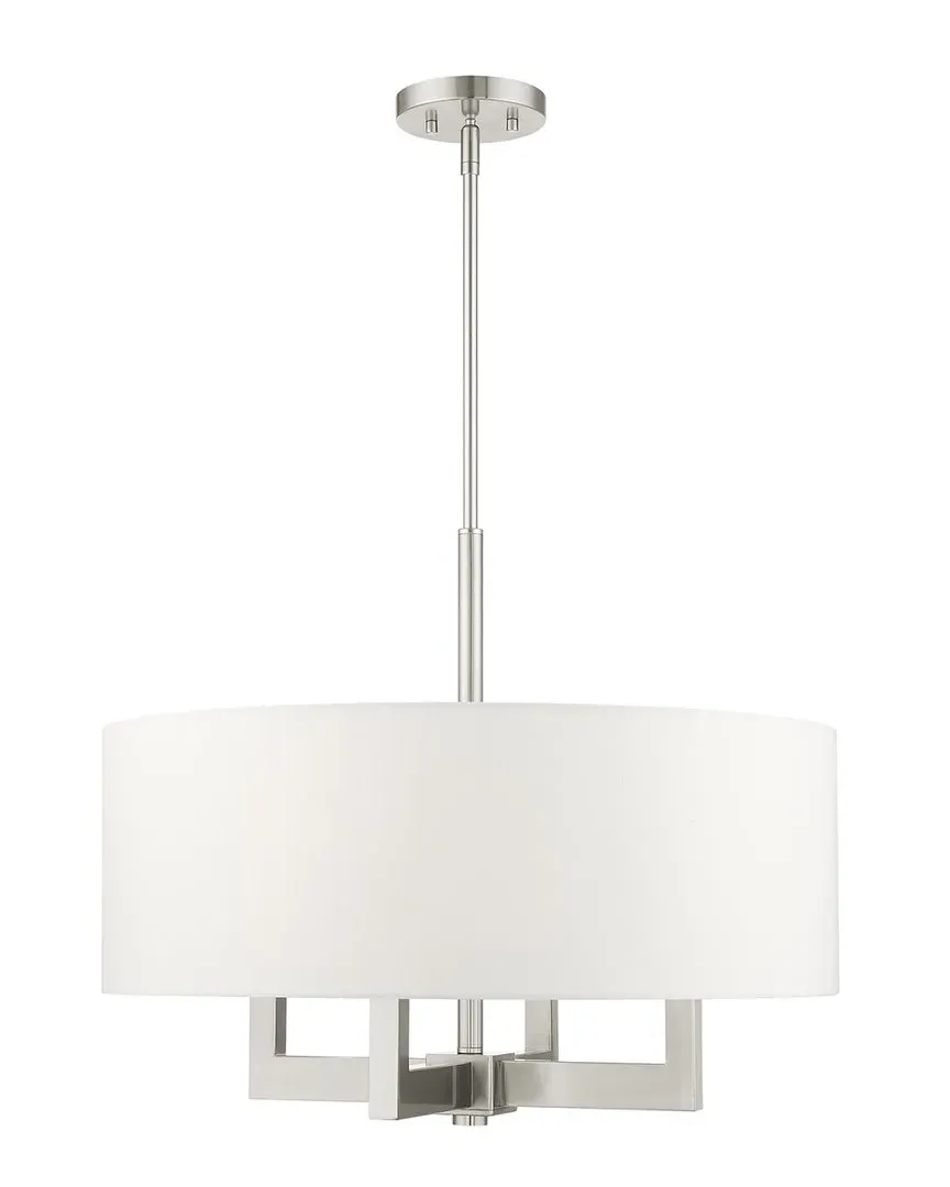 Cresthaven 4-Light Chandelier - Brushed Nickel, Steel