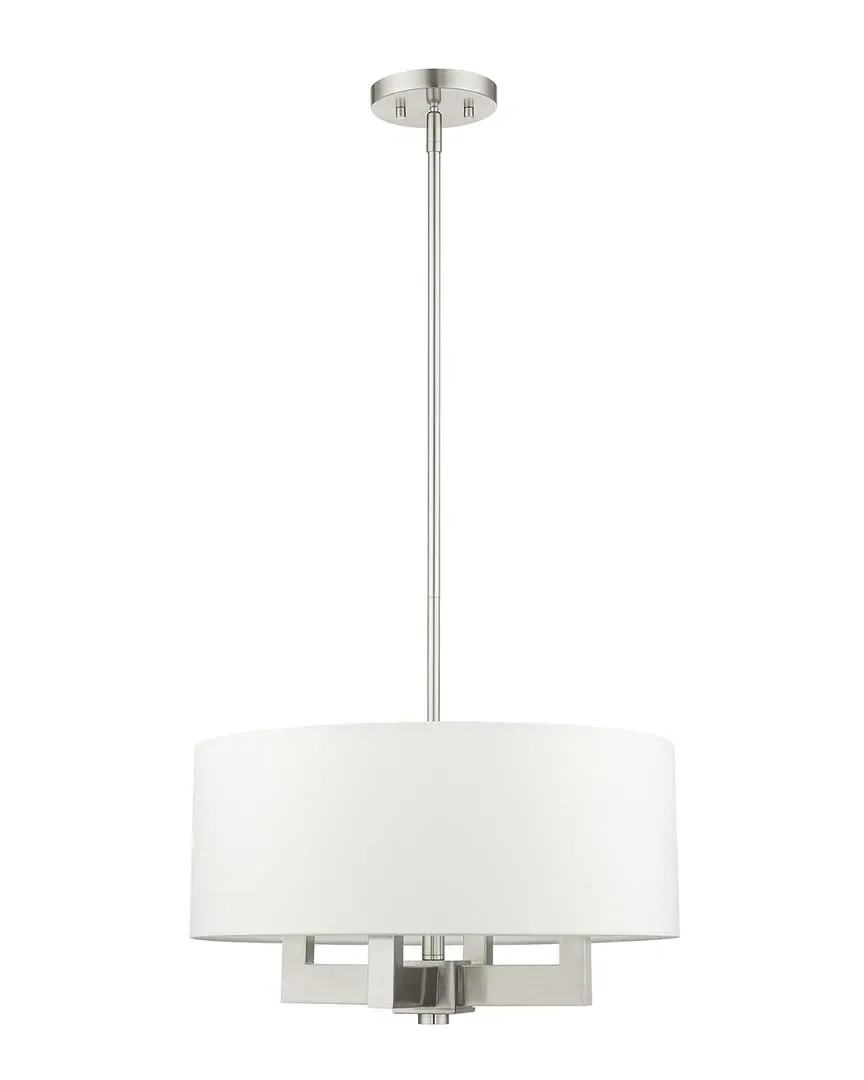 Cresthaven 4-Light Chandelier - Brushed Nickel, Steel