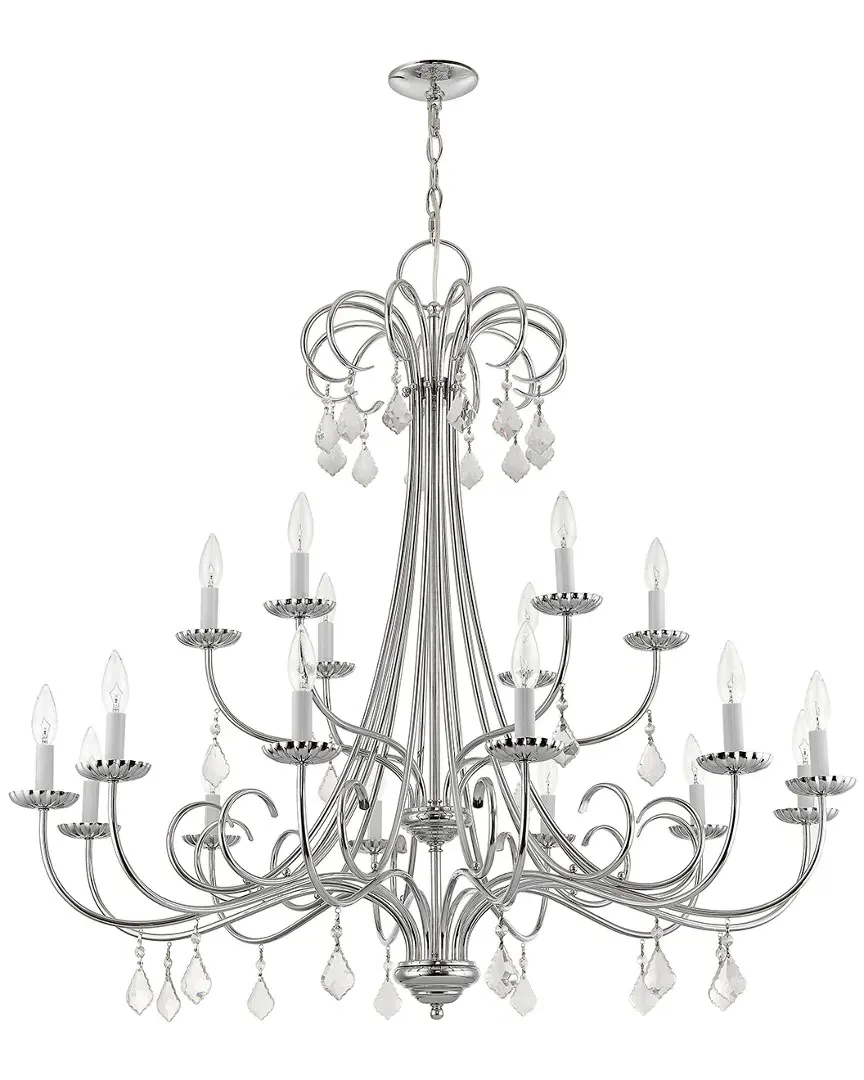 Daphne 18 Light Foyer Chandelier - Polished Chrome, Steel