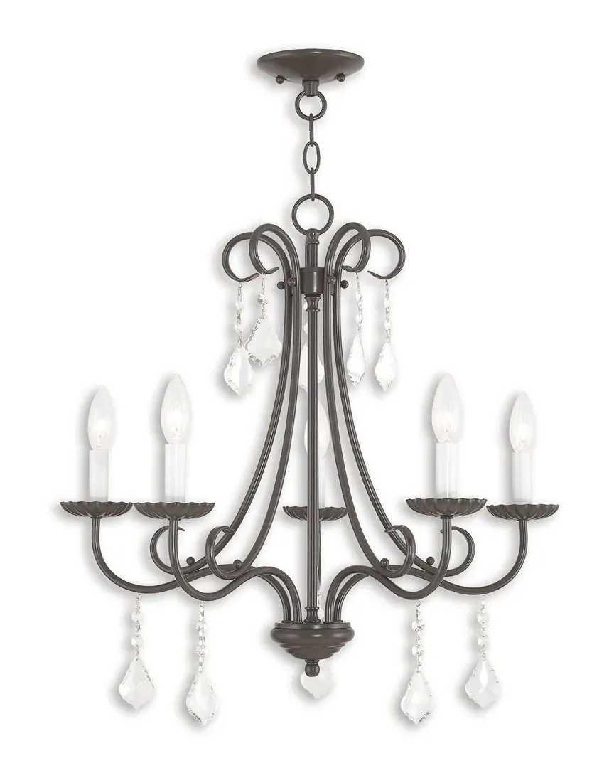 Daphne 5-Light Chandelier - English Bronze, Steel image