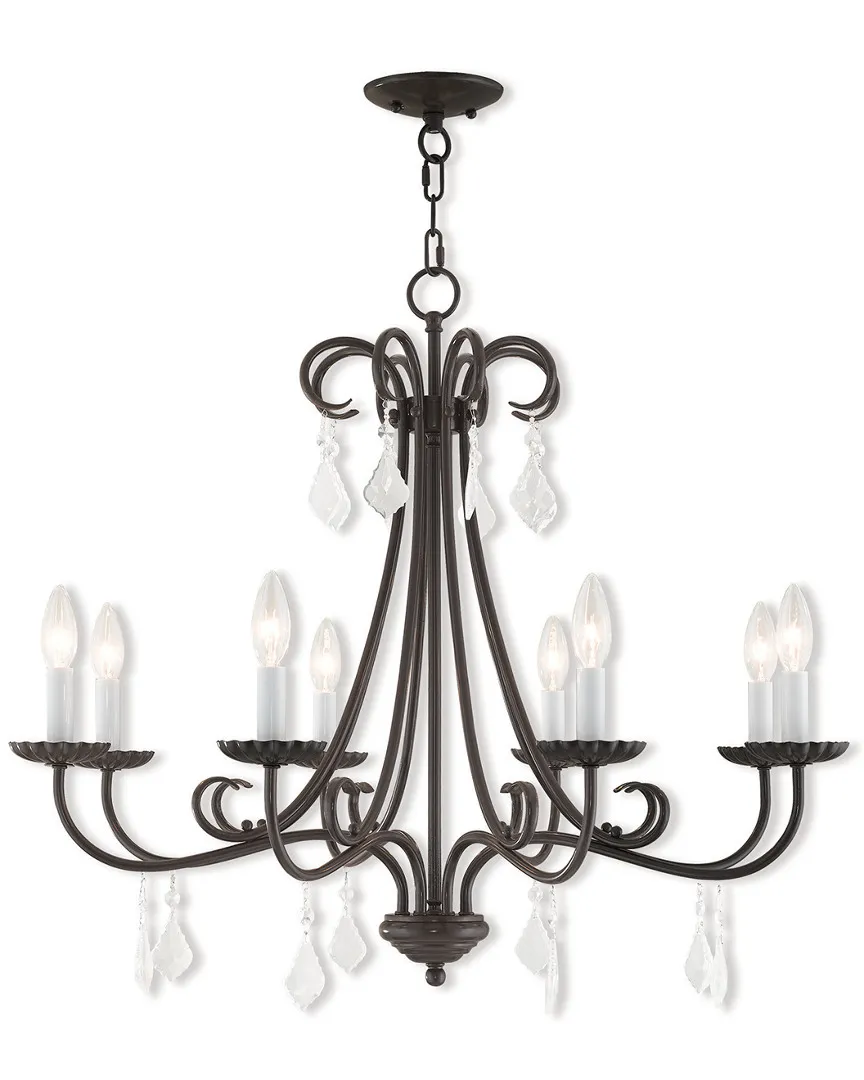 Daphne 8-Light Chandelier - English Bronze, Steel image