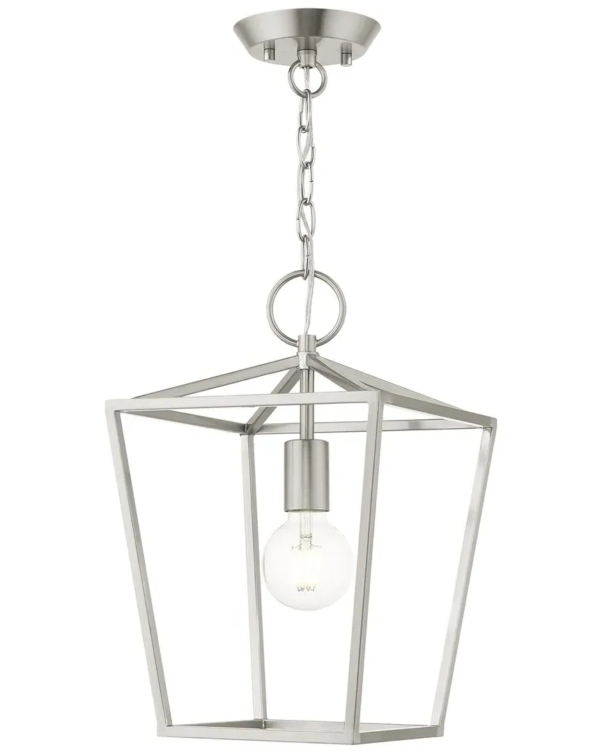 Devonshire 1-Light Convertible Semi Flush Lantern - Brushed Nickel