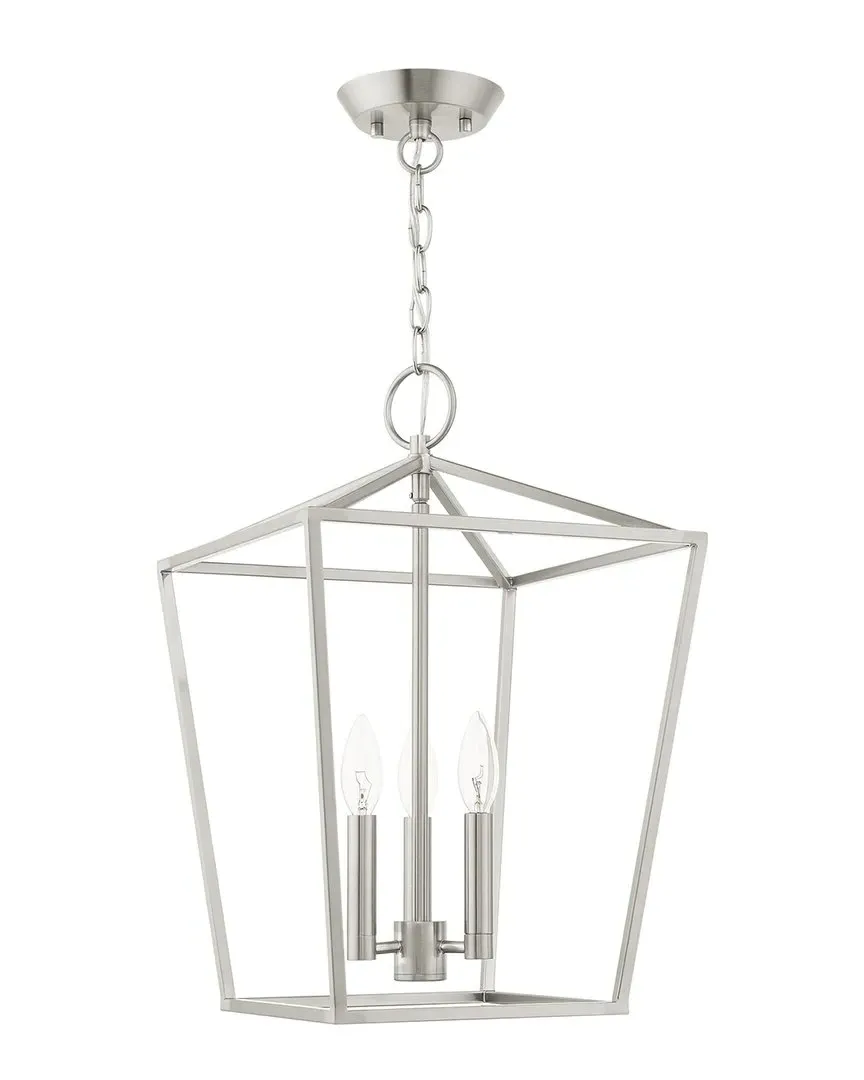 Devonshire 3-Light Convertible Semi Flush Lantern - Antique Brass