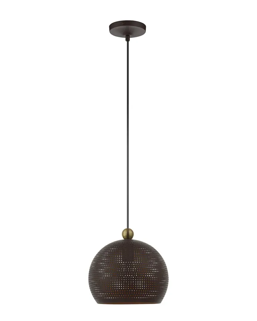 Dublin 1-Light Pendant - Bronze, Steel