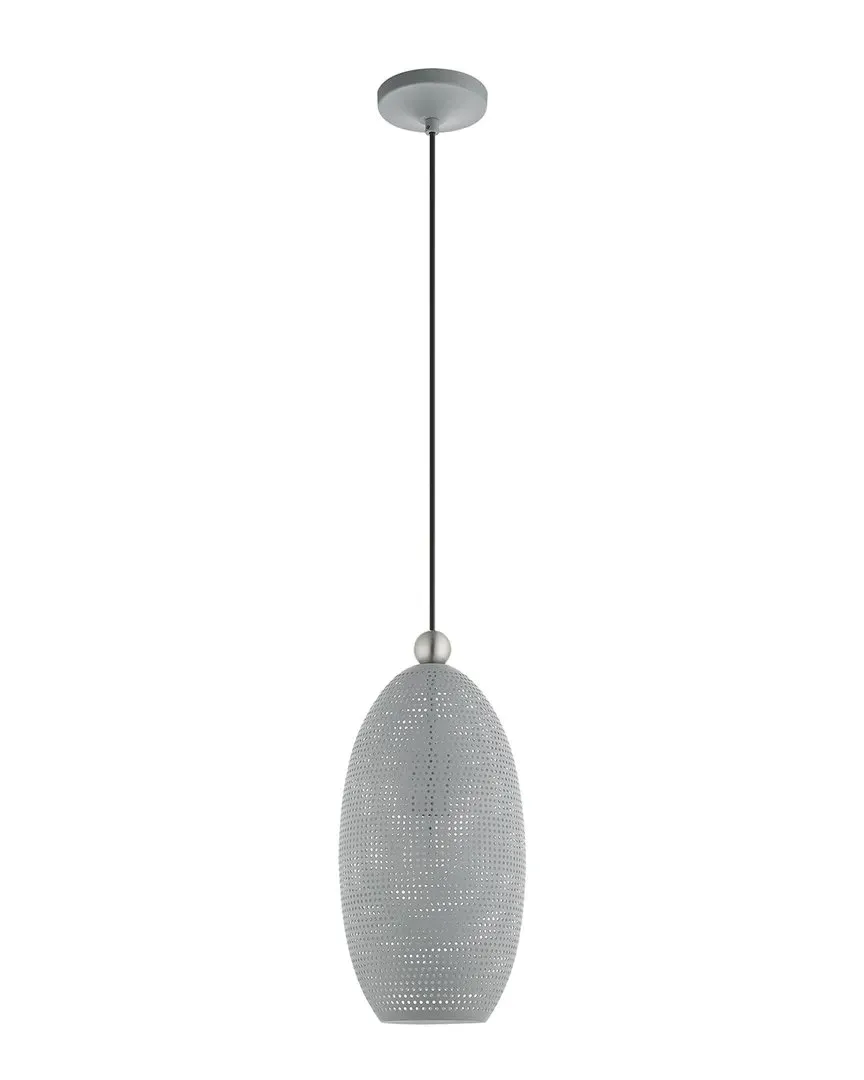 Dublin 1-Light Pendant - Nordic Gray, Steel
