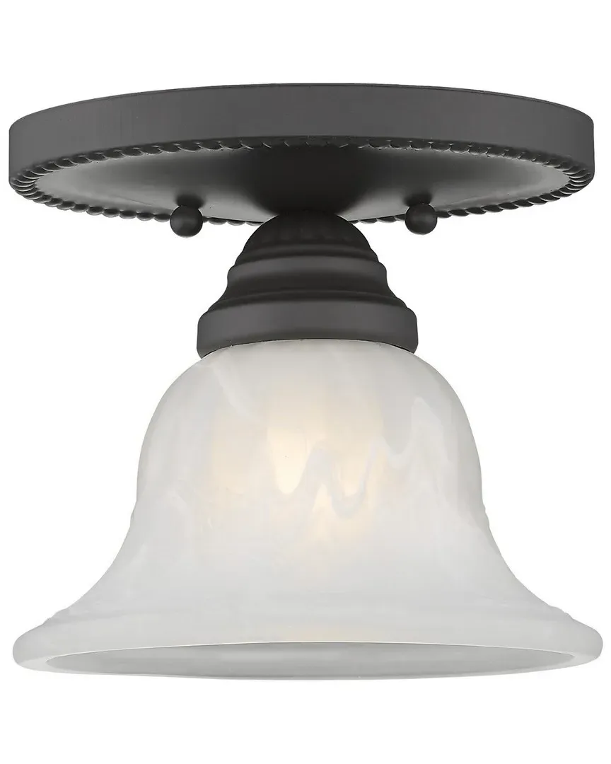 Edgemont 1-Light Flush Mount Ceiling Light - Bronze image
