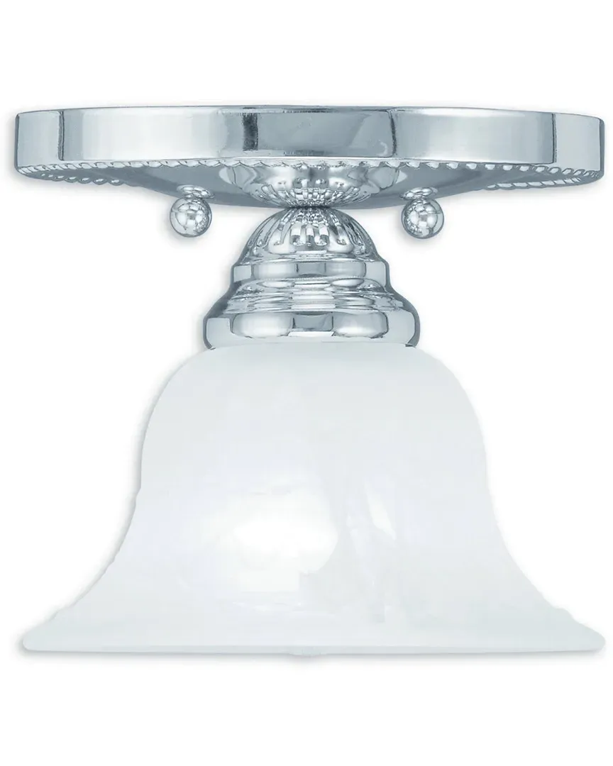 Edgemont 1-Light Flush Mount Ceiling Light - Polished Chrome